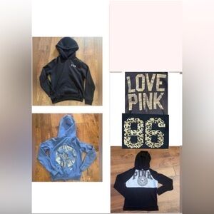 PINK by Victoria’s Secret hoodie bundle 4 Total XS extra small